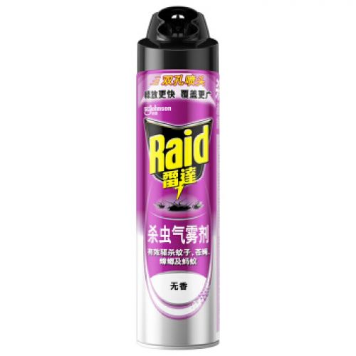 雷达(Raid) 杀虫剂喷雾 600ml 无香型 杀蟑喷雾 杀虫气雾剂 杀蟑螂 灭蟑螂(ID150)