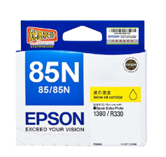 爱普生(EPSON)原装T0854黄色墨盒适用PHOTO1390/R330打印机墨水(810页)